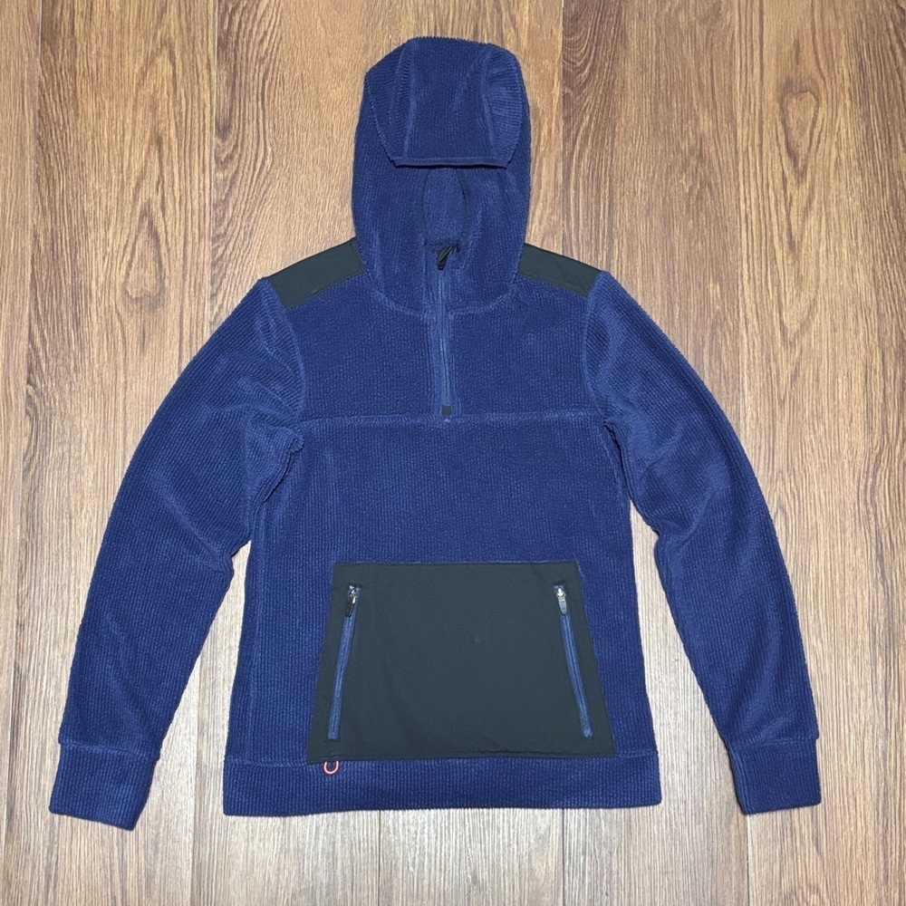 Grundéns Women’s Bering Fleece Hoodie Navy Blue Size Small Outdoor Pullover